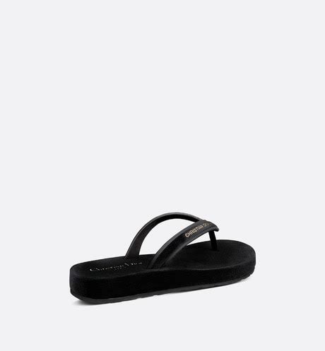 dior details thong|Diorsea Thong Sandal Black Velvet .